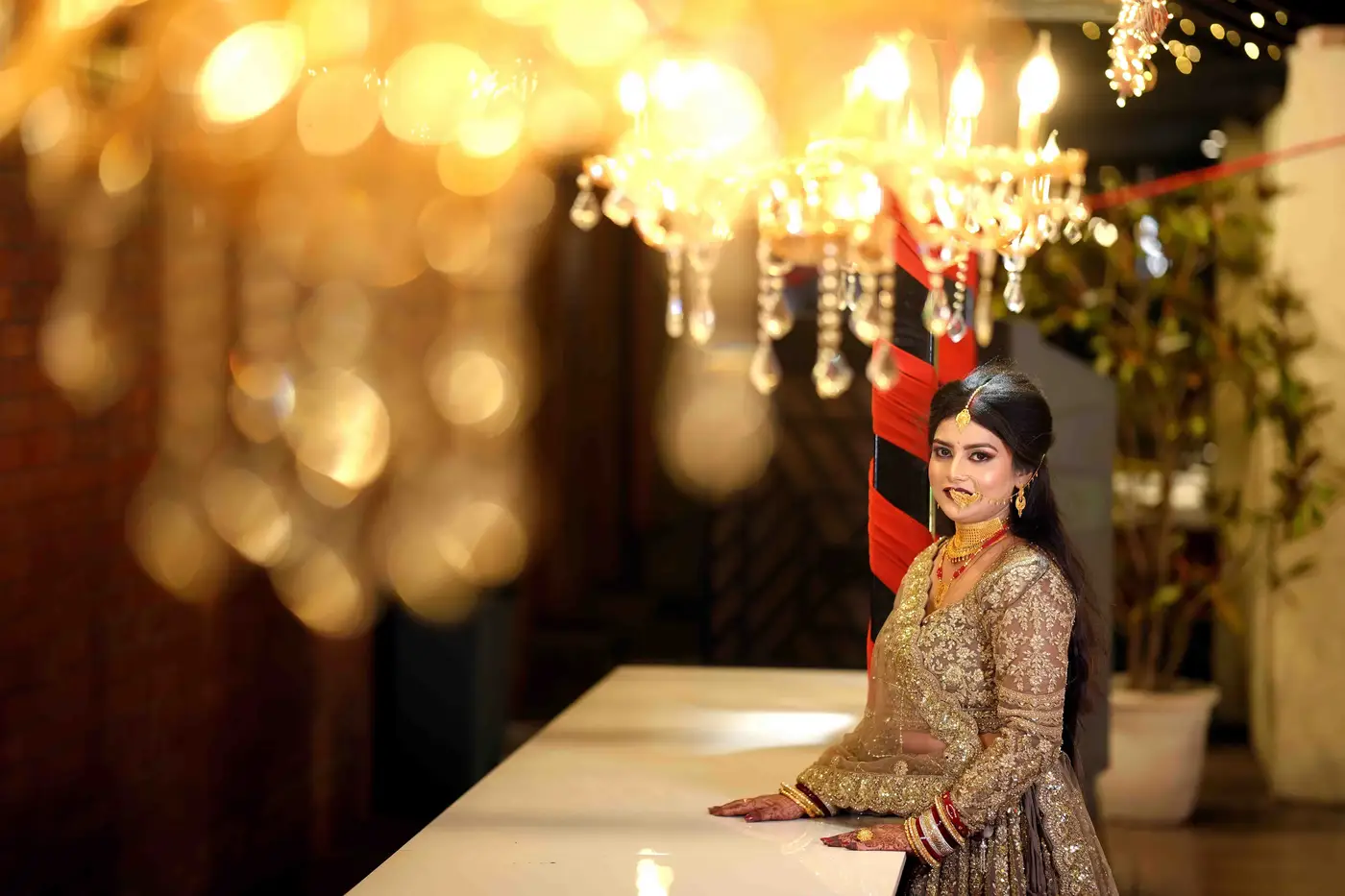 Indian wedding couple photographed with natural candid storytelling