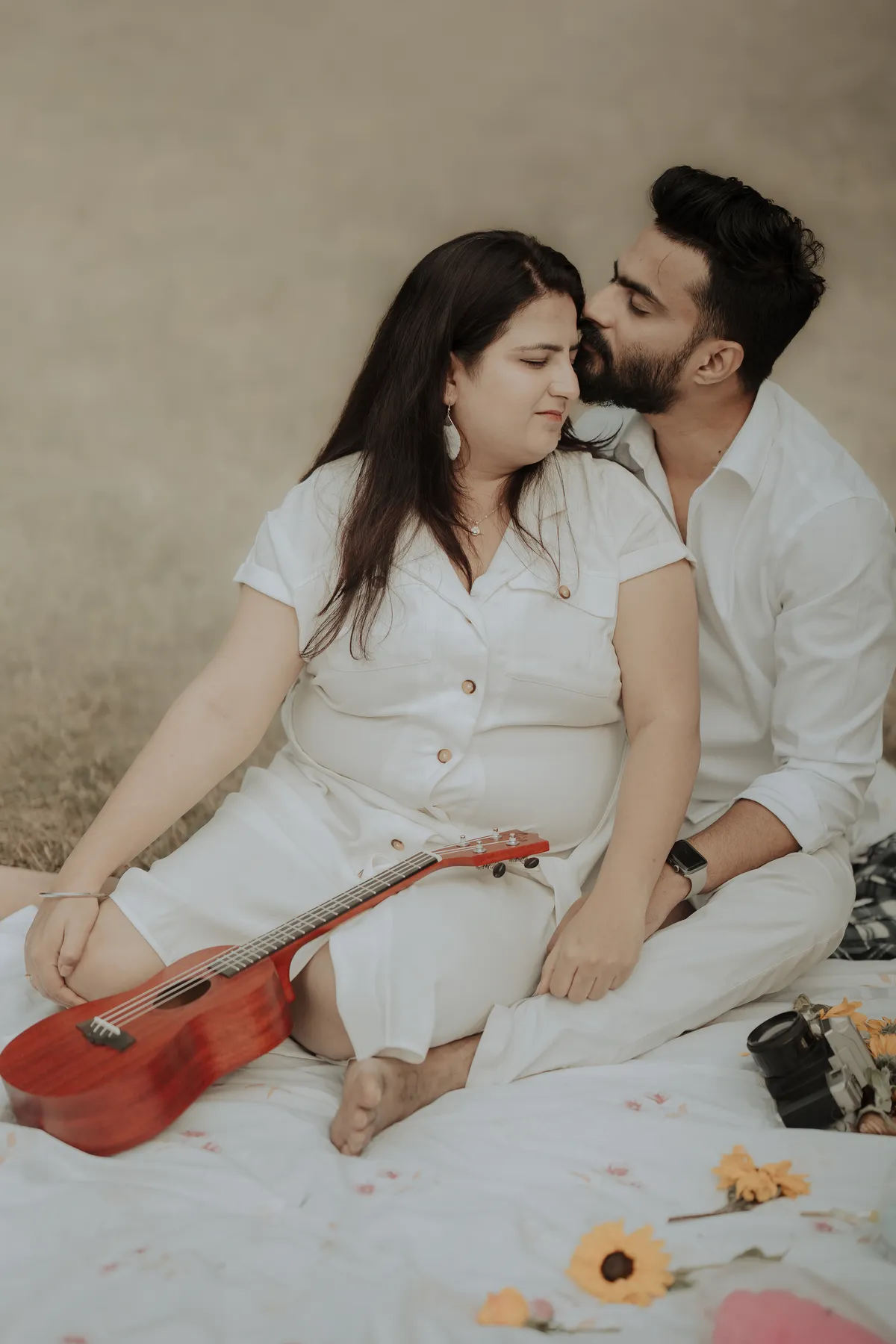 Couple with guitar outdoor Asansol